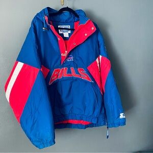Vintage STARTER Pro Line Buffalo Bills Pullover Puffer Jacket